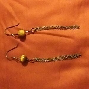 Sterling Silver Tigers Eye Earrings